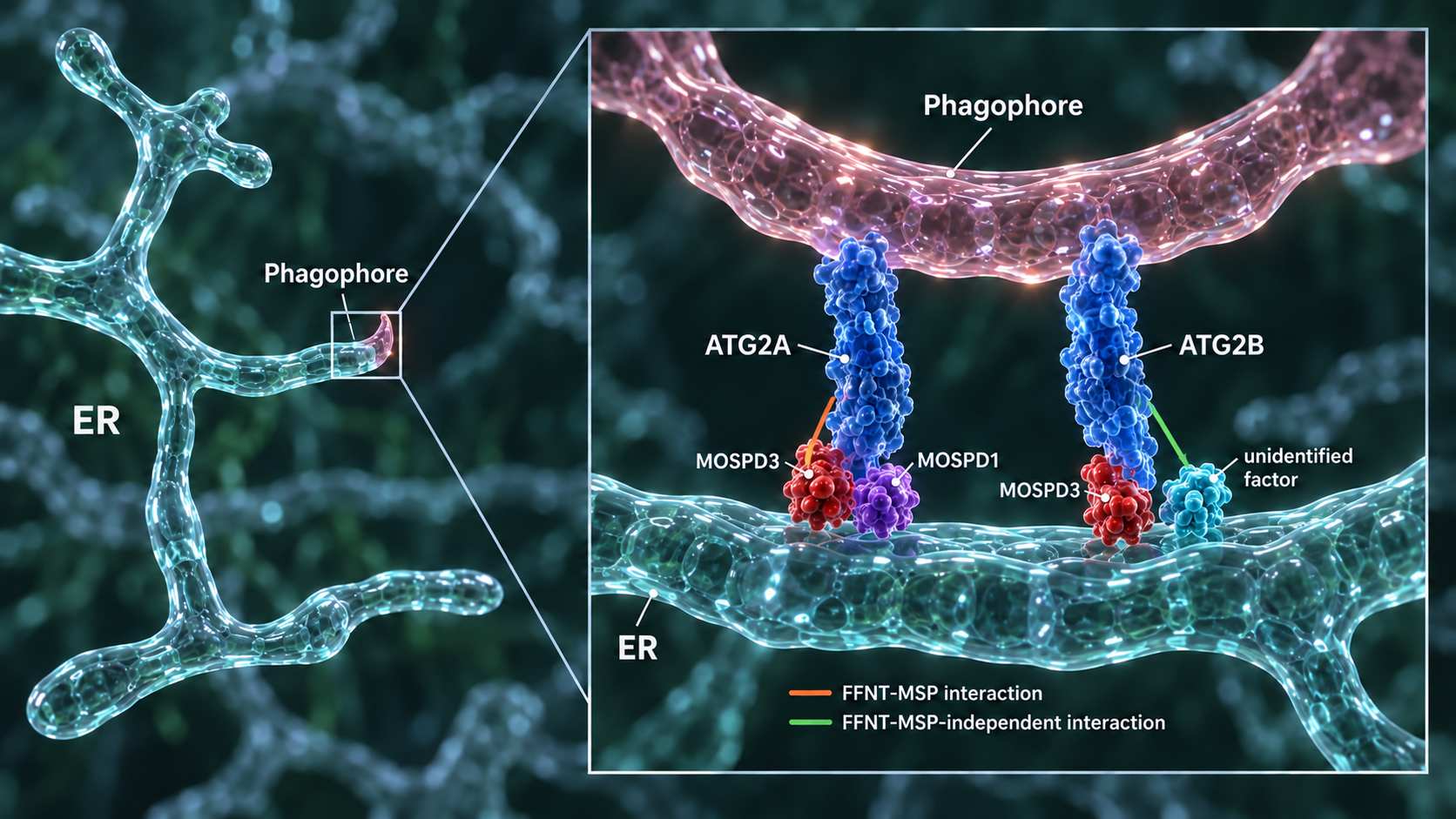 MOSPD3 and MOSPD1 support ATG2 recruitment at ER-phagophore contacts together with an unidentified ATG2B-associated factor